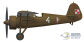 PZL P.11c, 131. Fighter Squadron from Poznań, in 1939 in „Poznań” Army. After encirclement by the Germans on 17th September 2nd Lt. Henryk Bibrowicz (2 victories) and 2nd Lt.  Lech Grzybowski (2 victories) flew this airplane to Małaszewicze airbase and left there. After the war outbreak squadron marking on the fuselage and national markings on the wing upper surface overpainted with camouflage colour.